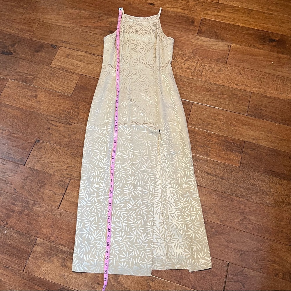 Escada vintage 90s slip style dress with high slit - Picture 12 of 13